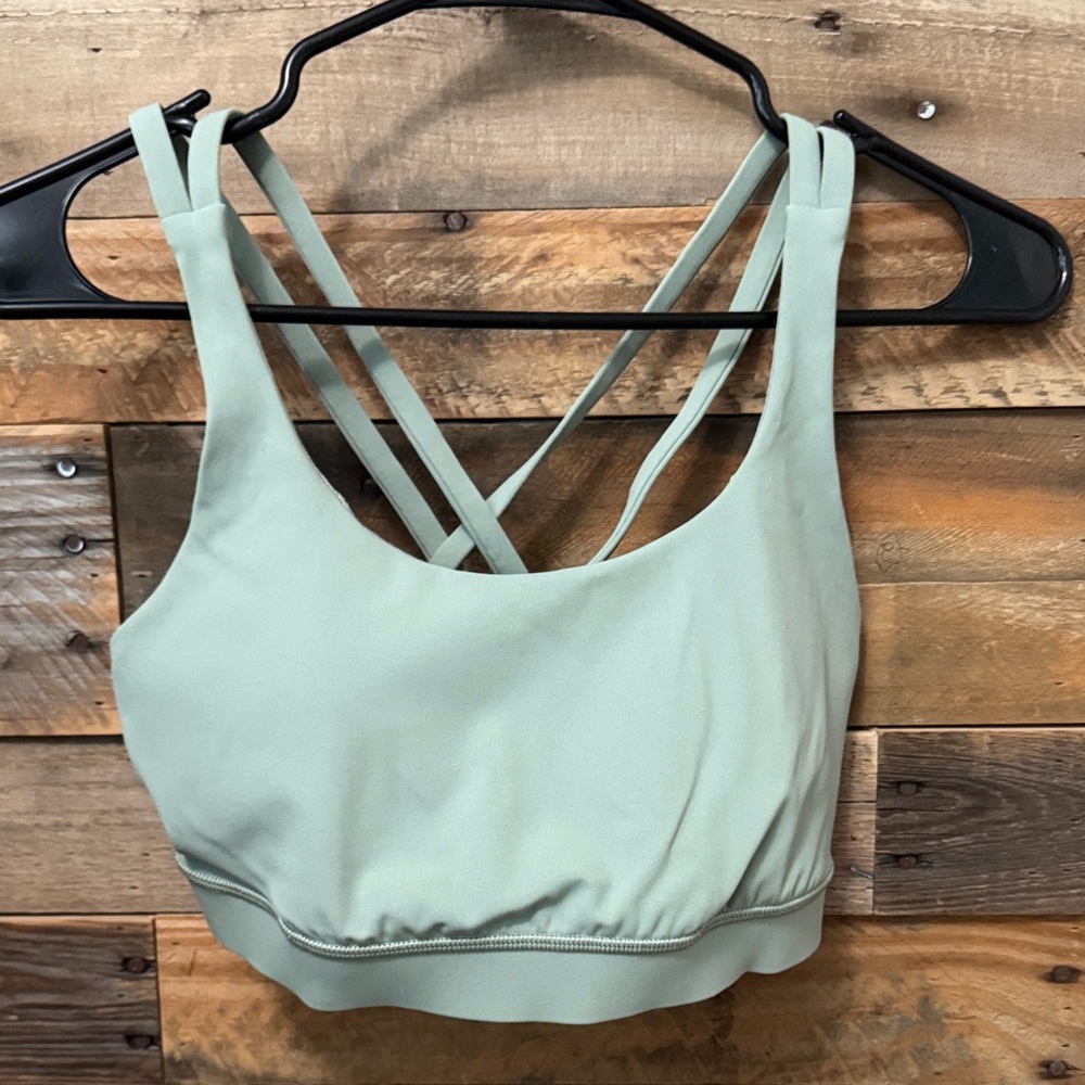 Lululemon Athletica Light Green Strappy Sports Bra